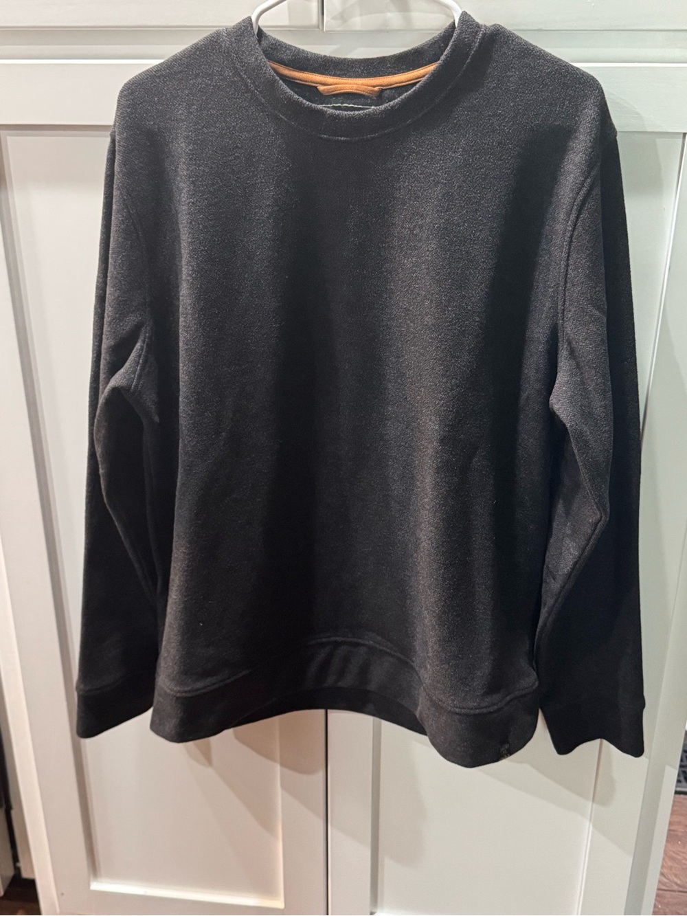 Men's Black Crewneck Sweater - Soft Everyday Pullover